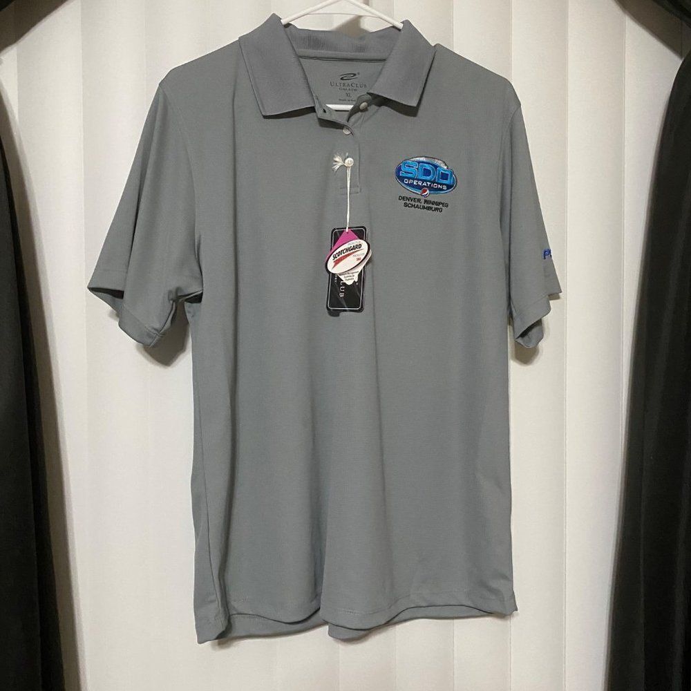 Ultra club Mens Pepsi grey polo